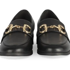 Mocassins NOIR Femme Motif Uni A Enfiler