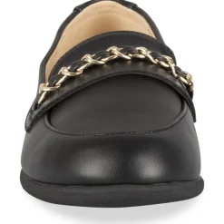 Mocassins NOIR Femme Motif Uni A Enfiler