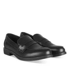 Mocassins NOIR Femme Motif Vernis A Enfiler