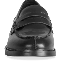 Mocassins NOIR Femme Motif Uni A Enfiler