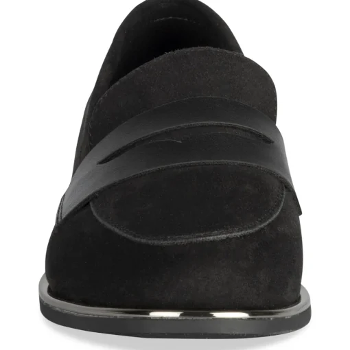 Mocassins NOIR Femme Motif Uni A Enfiler