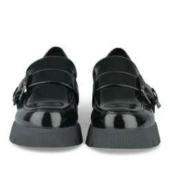 Mocassins NOIR Femme Motif Uni A Enfiler