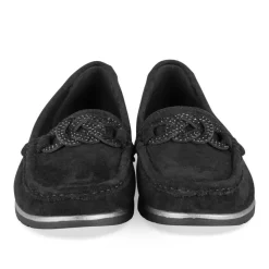 Mocassins NOIR Femme Motif Paillettes A Enfiler