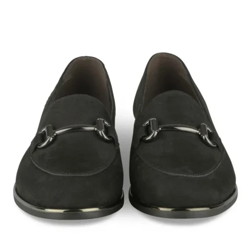 Mocassins NOIR Femme Motif Uni A Enfiler