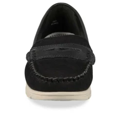 Mocassins NOIR Femme Motif Uni A Enfiler
