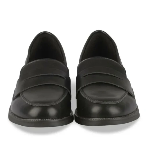 Mocassins NOIR Femme Motif Uni A Enfiler