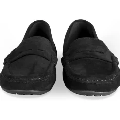 Mocassins NOIR Femme Motif Uni A Enfiler