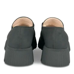 Mocassins NOIR Femme Motif Chaîne A Enfiler