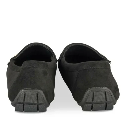 Mocassins NOIR Femme Motif Uni A Enfiler
