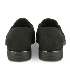 Mocassins NOIR Femme Motif Chaîne A Enfiler