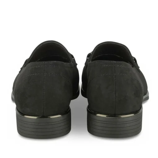 Mocassins NOIR Femme Motif Chaîne A Enfiler