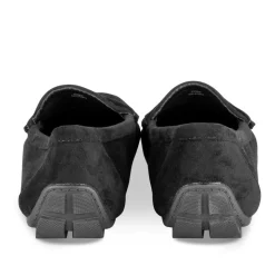Mocassins NOIR Femme Motif Uni A Enfiler