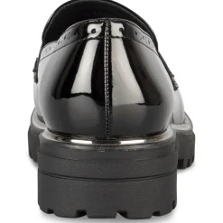 Mocassins NOIR Femme Motif Uni A Enfiler