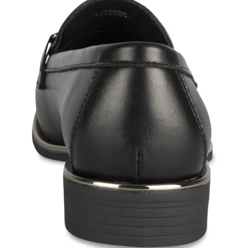 Mocassins NOIR Femme Motif Uni A Enfiler