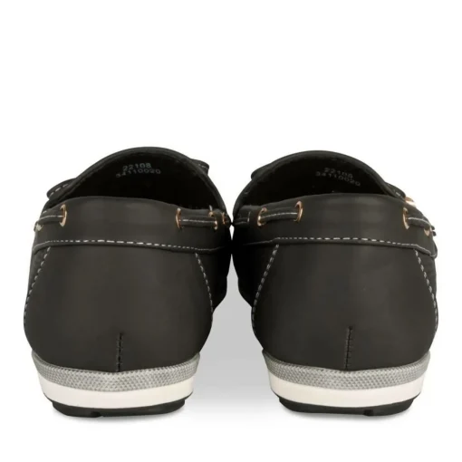Mocassins NOIR Femme Motif Uni A Enfiler