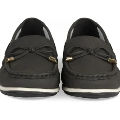 Mocassins NOIR Femme Motif Uni A Enfiler