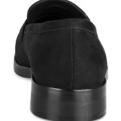 Mocassins NOIR Femme Motif Uni A Enfiler