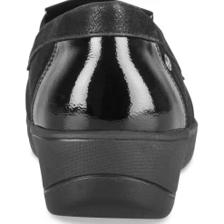 Mocassins NOIR Femme Motif Uni A Enfiler