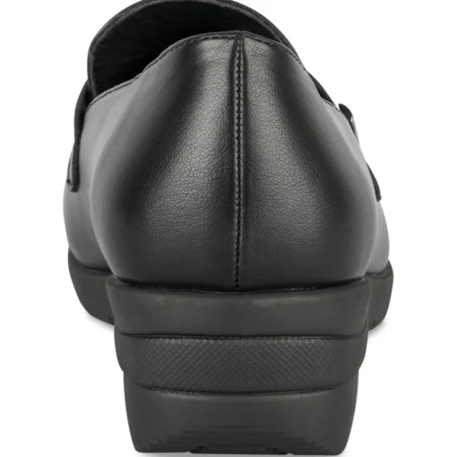 Mocassins NOIR Femme Motif Uni A Enfiler