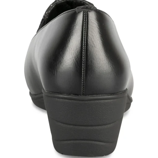 Mocassins NOIR Femme Motif Uni A Enfiler