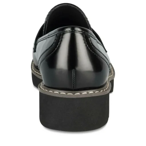 Mocassins NOIR Femme Motif Uni A Enfiler