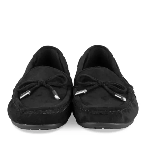 Mocassins NOIR Femme Motif Uni A Enfiler