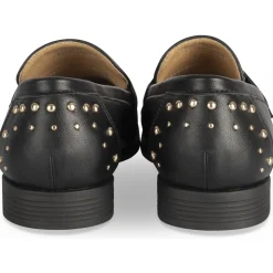 Mocassins NOIR Femme Motif Uni A Enfiler