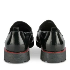Mocassins NOIR Femme Motif Uni A Enfiler