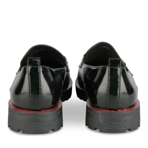 Mocassins NOIR Femme Motif Uni A Enfiler