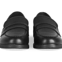 Mocassins NOIR Femme Motif Vernis A Enfiler