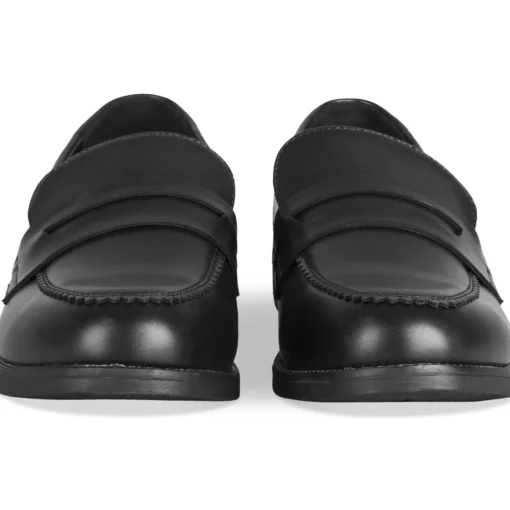 Mocassins NOIR Femme Motif Vernis A Enfiler