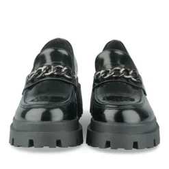 Mocassins NOIR Femme Motif Uni A Enfiler