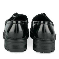 Mocassins NOIR Femme Motif Uni A Enfiler