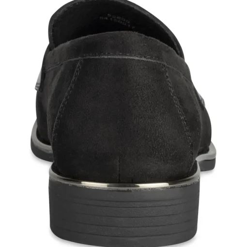 Mocassins NOIR Femme Motif Uni A Enfiler