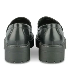 Mocassins NOIR Femme Motif Uni A Enfiler