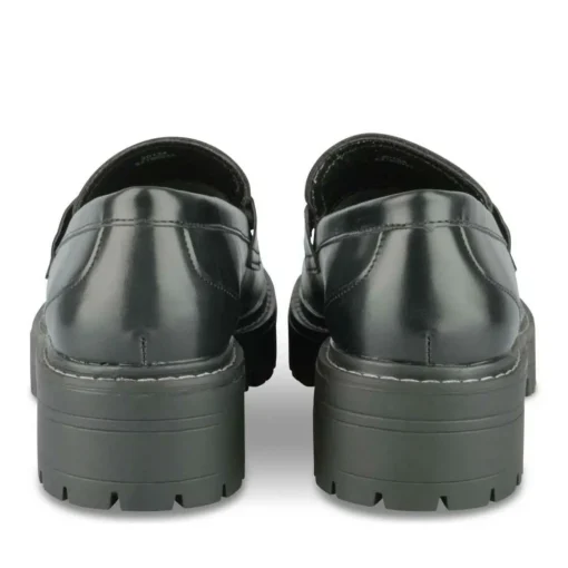 Mocassins NOIR Femme Motif Uni A Enfiler