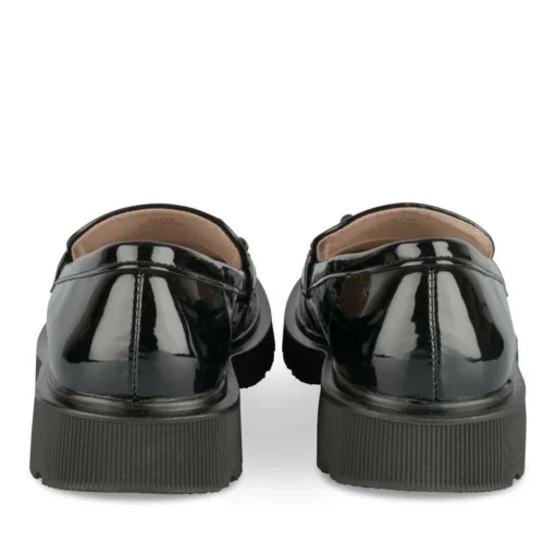 Mocassins NOIR Femme Motif Uni A Enfiler