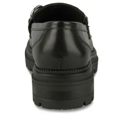 Mocassins NOIR Femme Motif Uni A Enfiler
