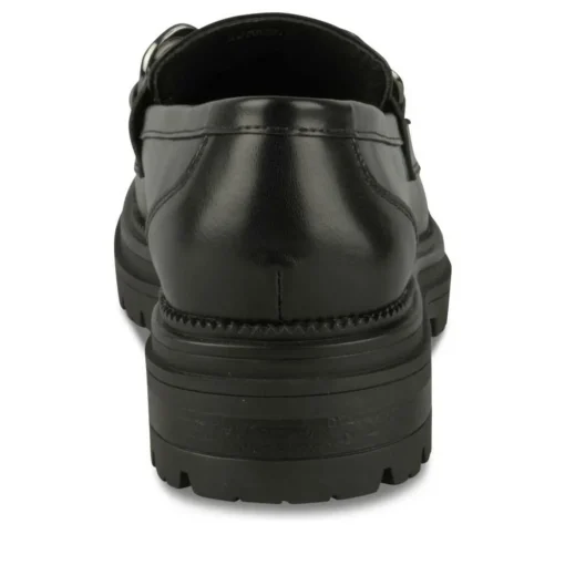 Mocassins NOIR Femme Motif Uni A Enfiler
