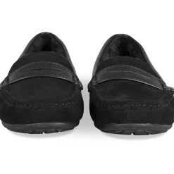 Mocassins NOIR Femme Motif Fausse Fourrure A Enfiler