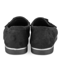 Mocassins NOIR Femme Motif Paillettes A Enfiler