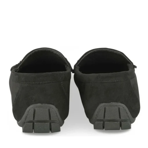 Mocassins NOIR Femme Motif Chaîne A Enfiler