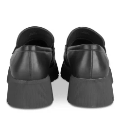 Mocassins NOIR Femme Motif Uni A Enfiler