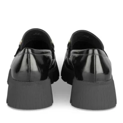 Mocassins NOIR Femme Motif Uni A Enfiler