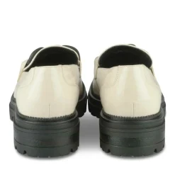 Mocassins NOIR Femme Motif Chaîne A Enfiler