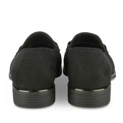 Mocassins NOIR Femme Motif Uni A Enfiler