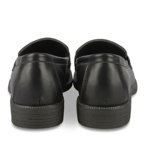Mocassins NOIR Femme Motif Uni A Enfiler