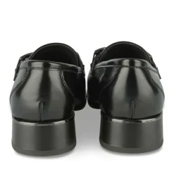 Mocassins NOIR Femme Motif Chaîne A Enfiler