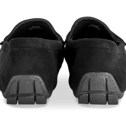 Mocassins NOIR Femme Motif Uni A Enfiler