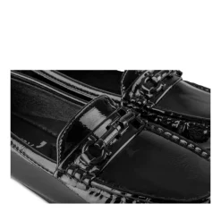 Mocassins NOIR Femme Motif Uni A Enfiler